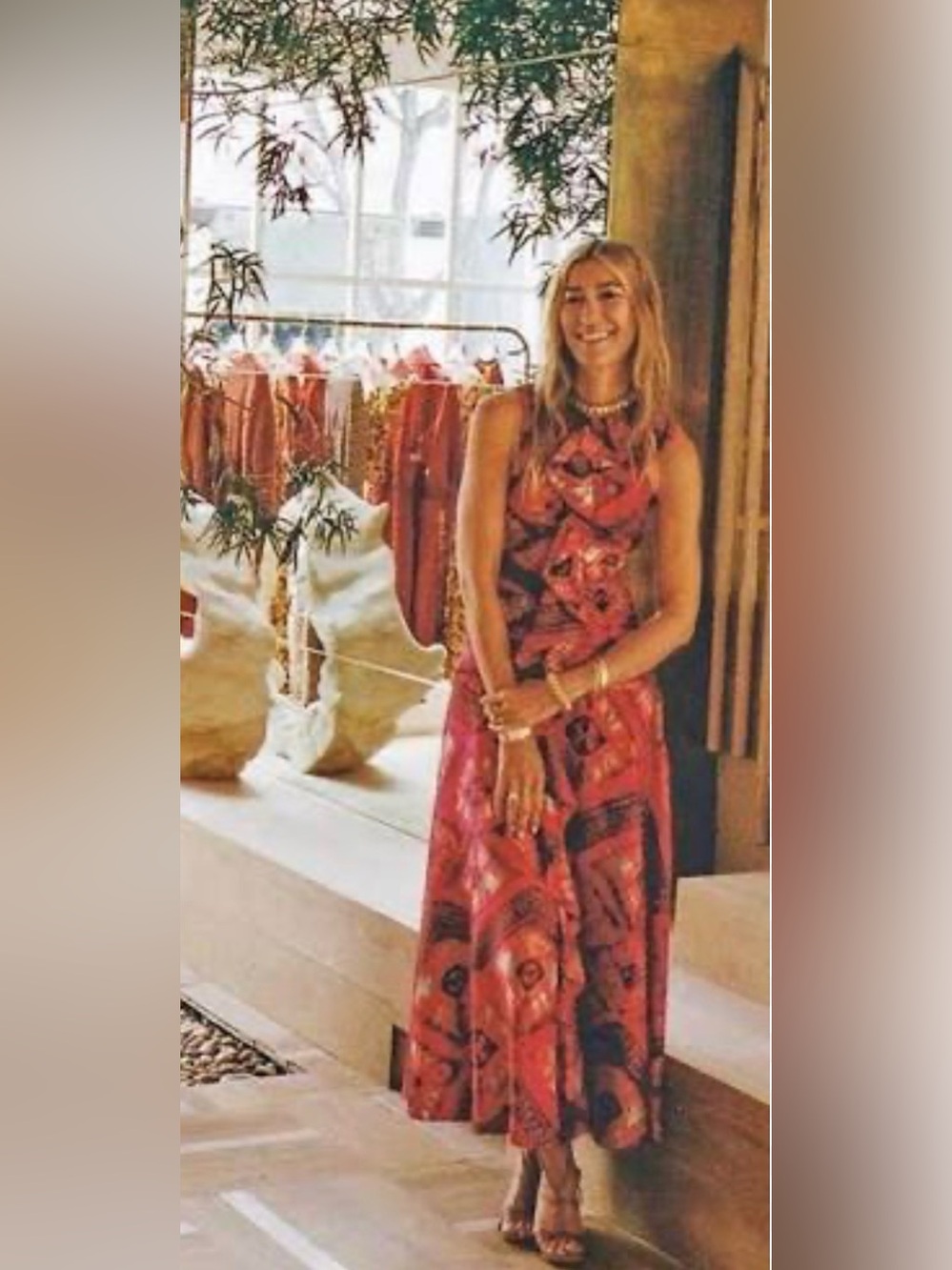 NWT Ulla Johnson Othella 100% Silk Floral Ruffle Midi Dress Pink Sz 4 - Picture 6 of 13